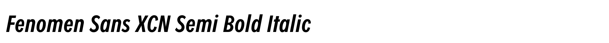 Fenomen Sans XCN Semi Bold Italic image